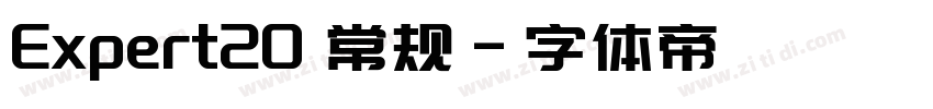 Expert20 常规字体转换
